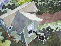 Painting by Eddie Flotte: A Most Adventurous Dairy Cow 22