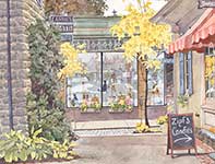 Painting by Eddie Flotte: Artisans On The Avenue